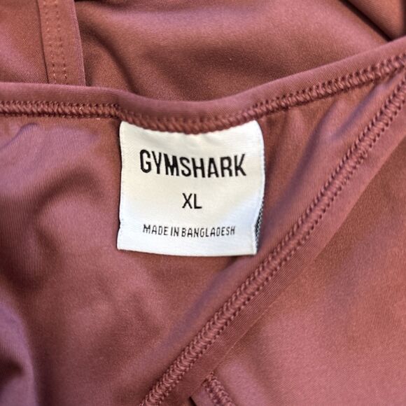 Gymshark Cropped Tank Top Women's Size XL Burnt Red Yoga Work Out - Picture 5 of 5